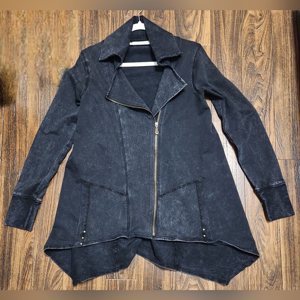 Testimony Los Angeles Zip Front Long Sleeve Loose Fit Jacket XS NWOT